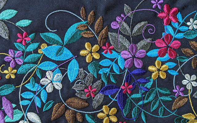 in the studio: machine embroidery