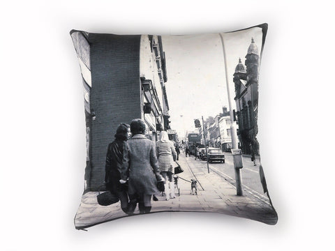 Vintage 1960's photograph print cushion cover