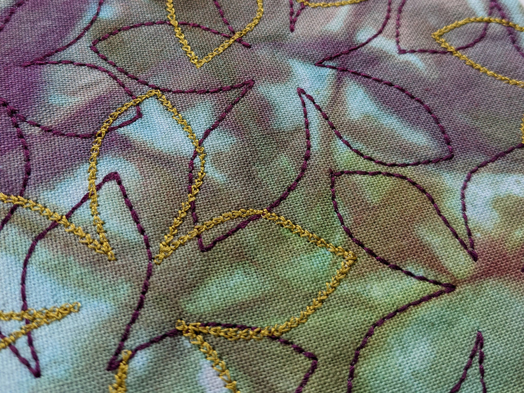 Handmade embroidered purse