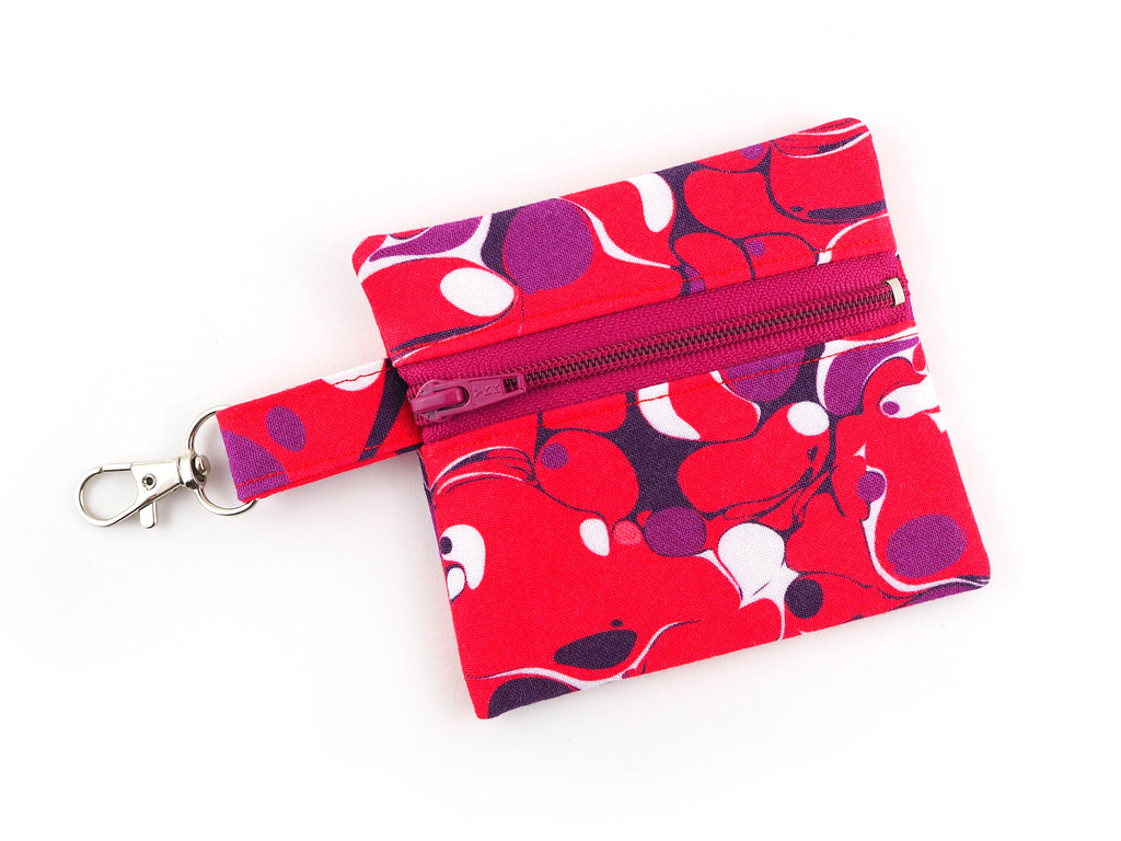 Handmade coin purse with lobster clasp