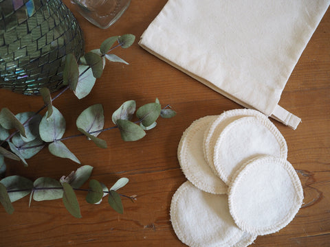 Reusable handmade cotton pads for makeup removal