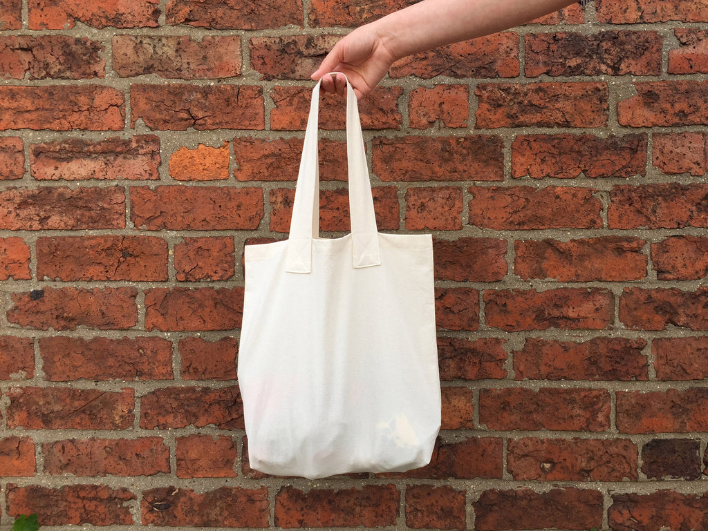 Handmade reusable cotton grocery bag